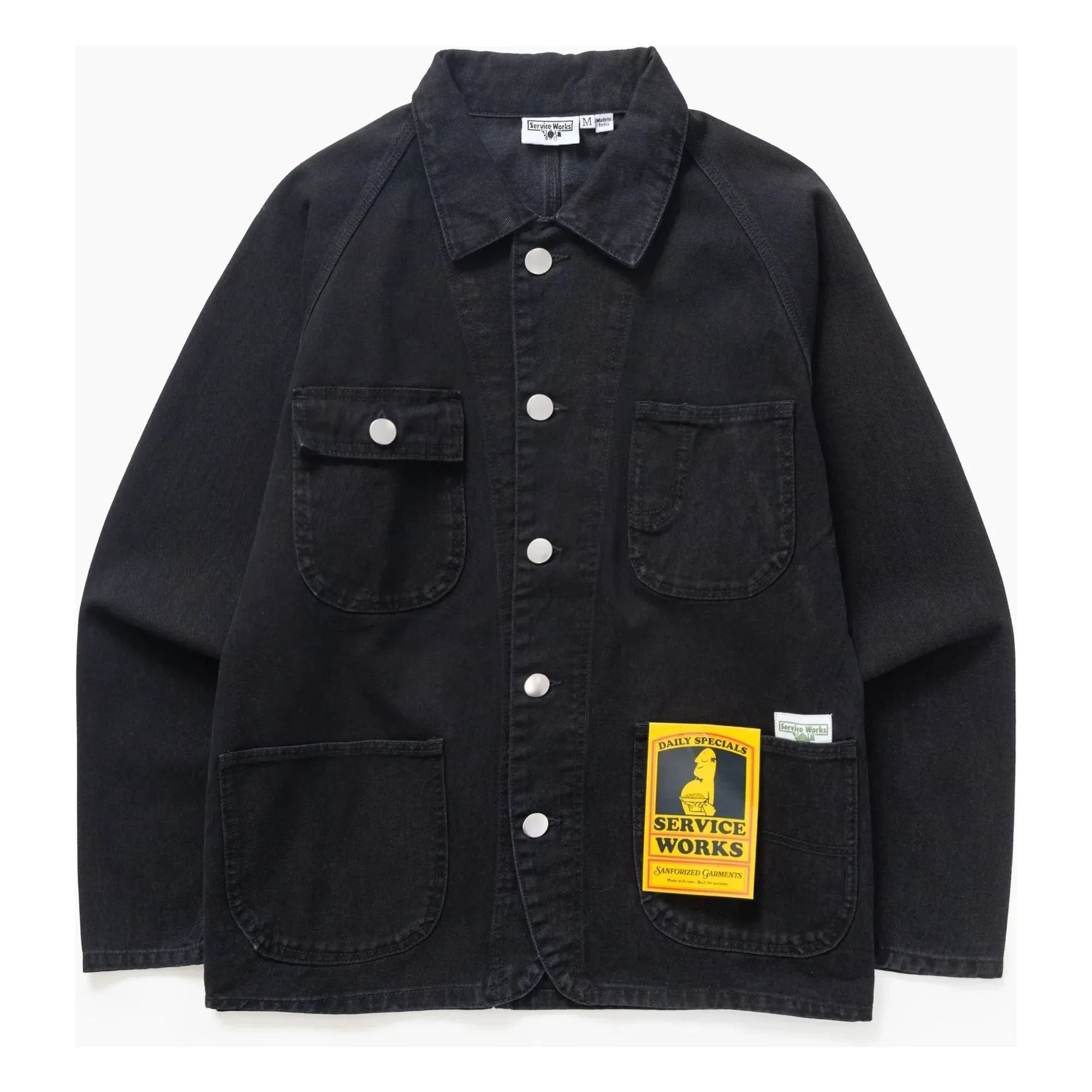 Service Works – Dunkelblauer Denim-Jumpsuit 2.0 Jacke aus Bio-Baumwolle