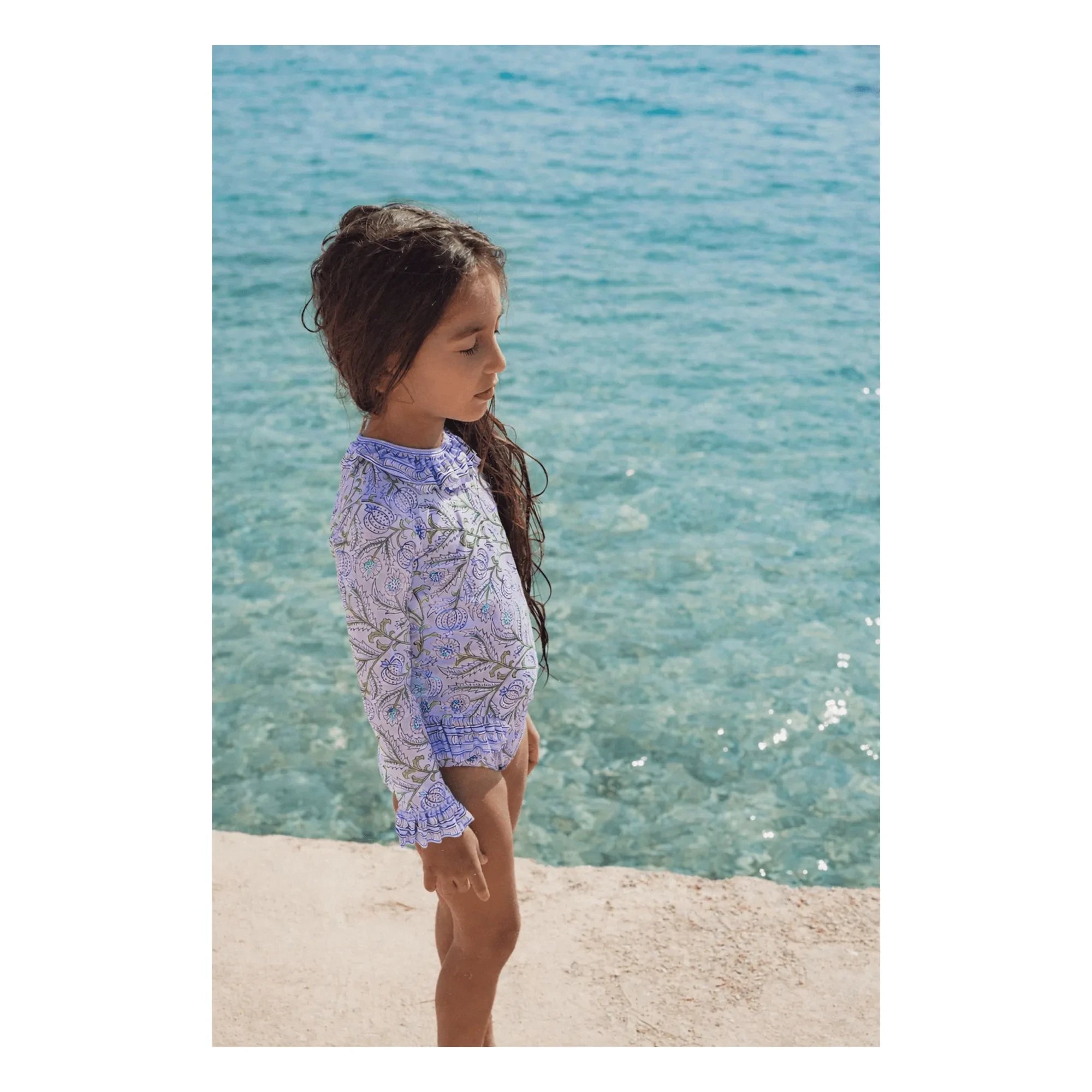Lison Paris - Poppy Fleuri UV Korumalı Mayo | Lila