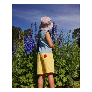 Goldie + Ace - Plain Denim Shorts | Yellow