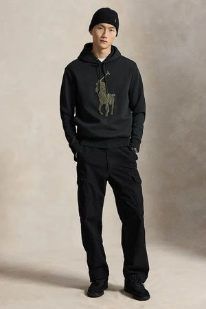 Polo Ralph Lauren kapüşonlu erkek pamuklu sweatshirt