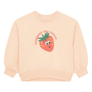 Hundred Pieces - Bisiklet yaka sweatshirt | Soluk Pembe