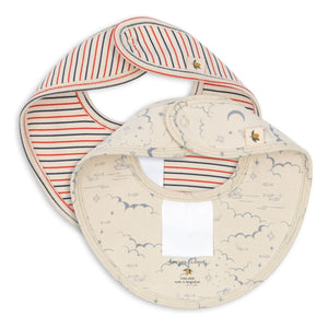 Konges Sløjd - Marino bandana önlükleri - 2'li Set | Bej