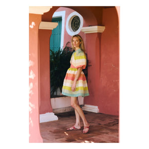 Maria de la Orden - Daisy Cotton Dress | Blue Green