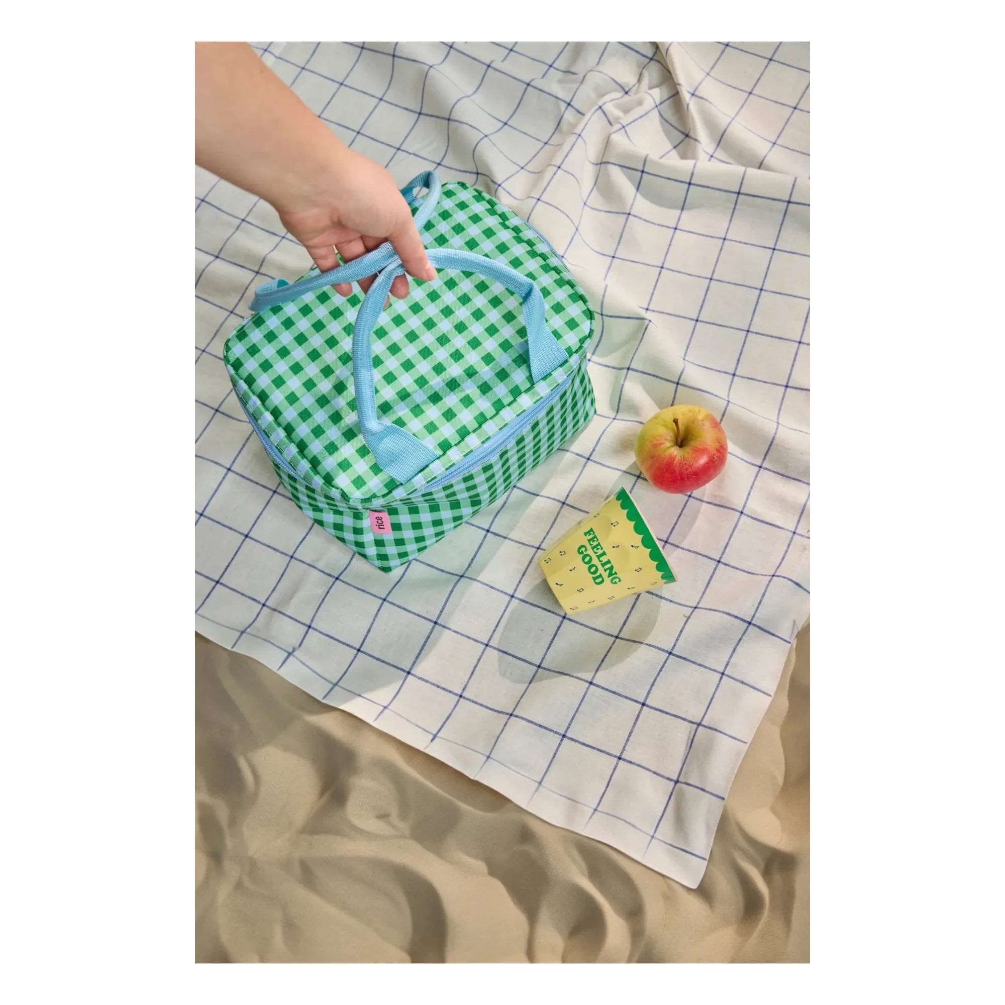 Rice - Vichy cooler bag | Green