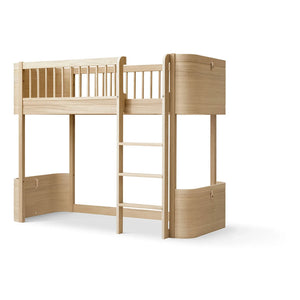Oliver Furniture - Wood Mini+ loft yatak | Meşe