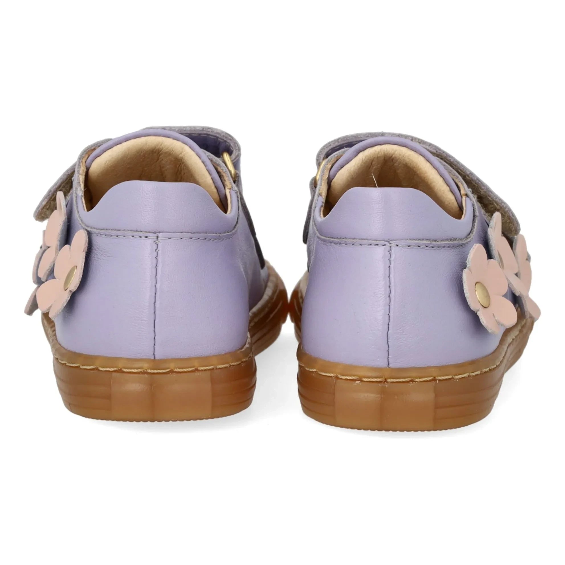 Angulus - Gestreifte Blumen-Sneaker | Flieder