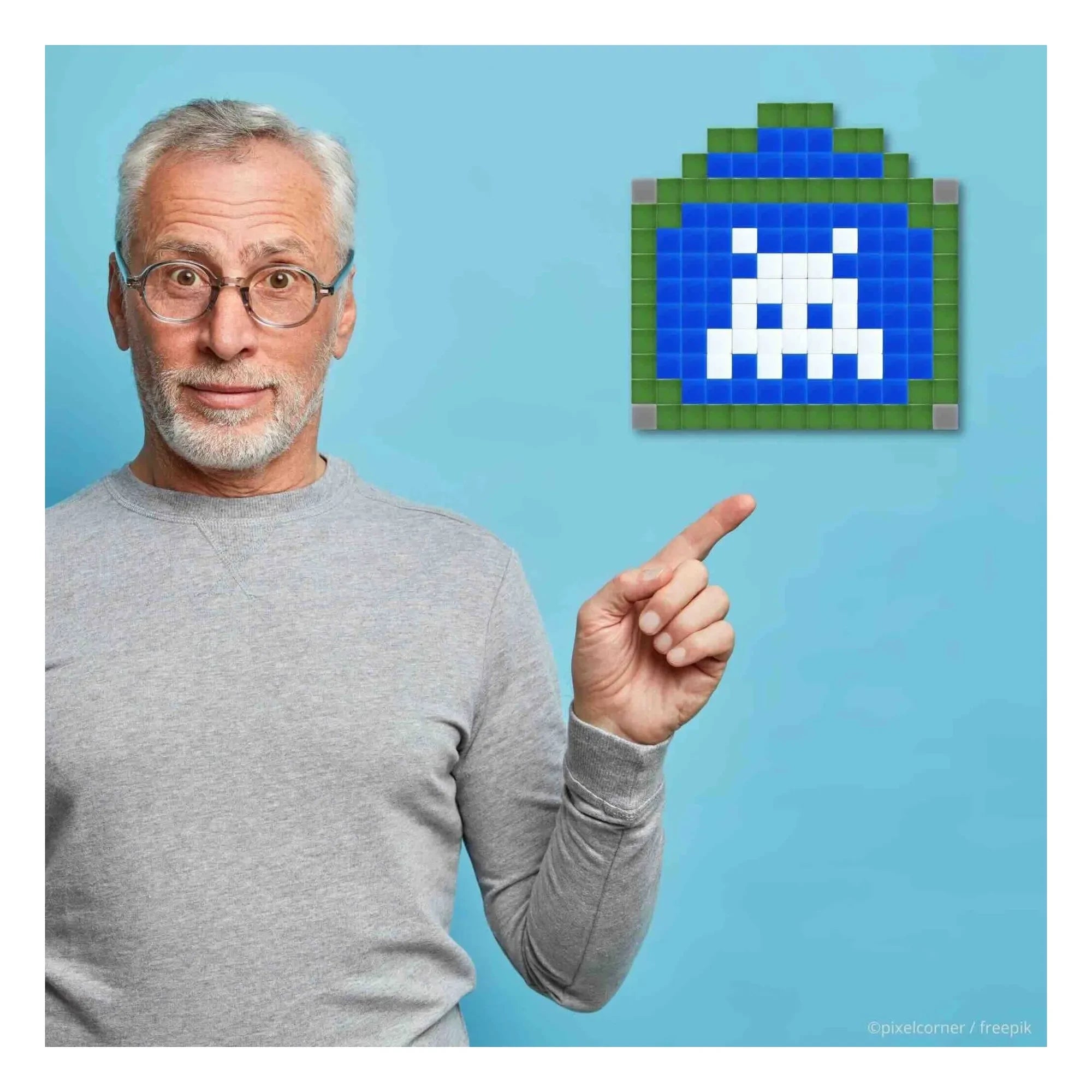 Pixel Corner - Pixel Art Kiti - Paris Sokağı | Mavi
