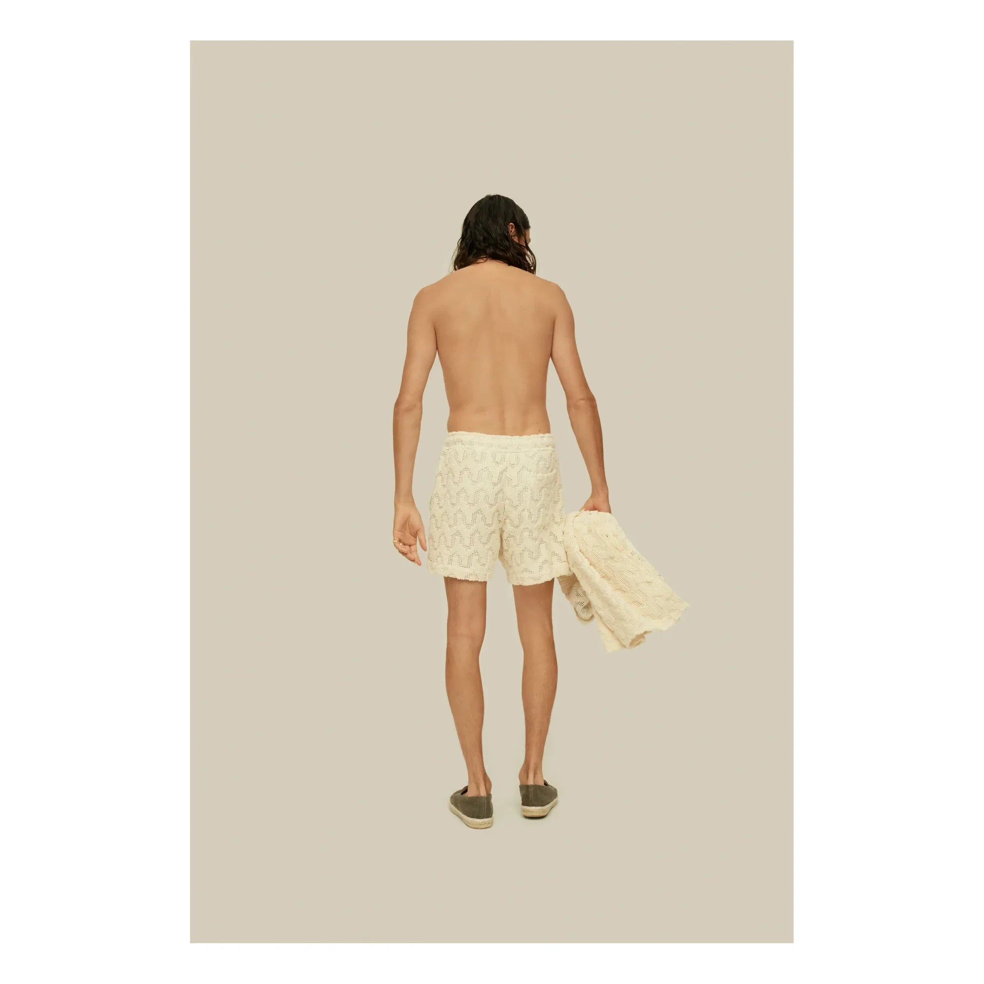 OAS - Atlas Mesh-Shorts | Ecru