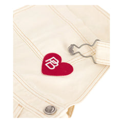 Petit Bateau - Denim Kalp Tulum | Bej