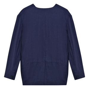 the new society - Blazer Luz Linen | Midnight blue