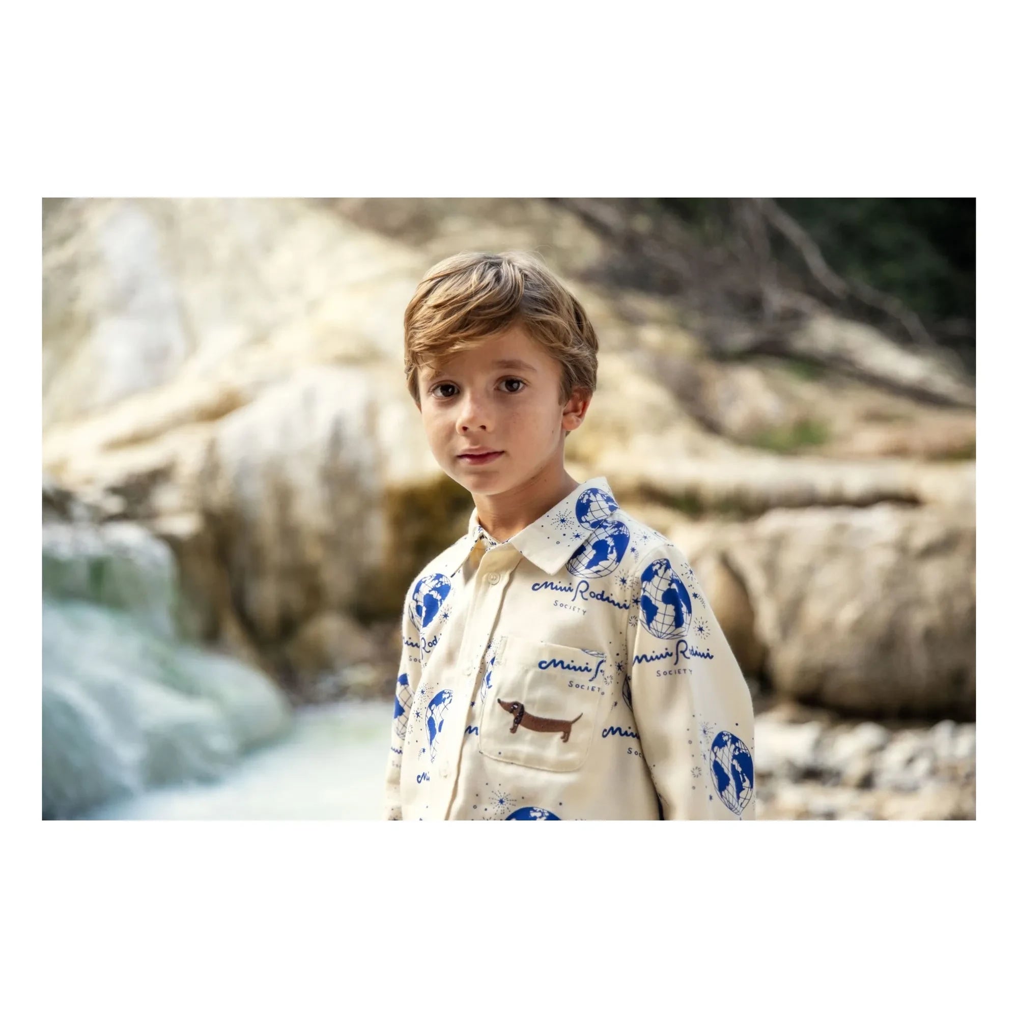 Mini Rodini - Society Tencel Hemd | Ecru