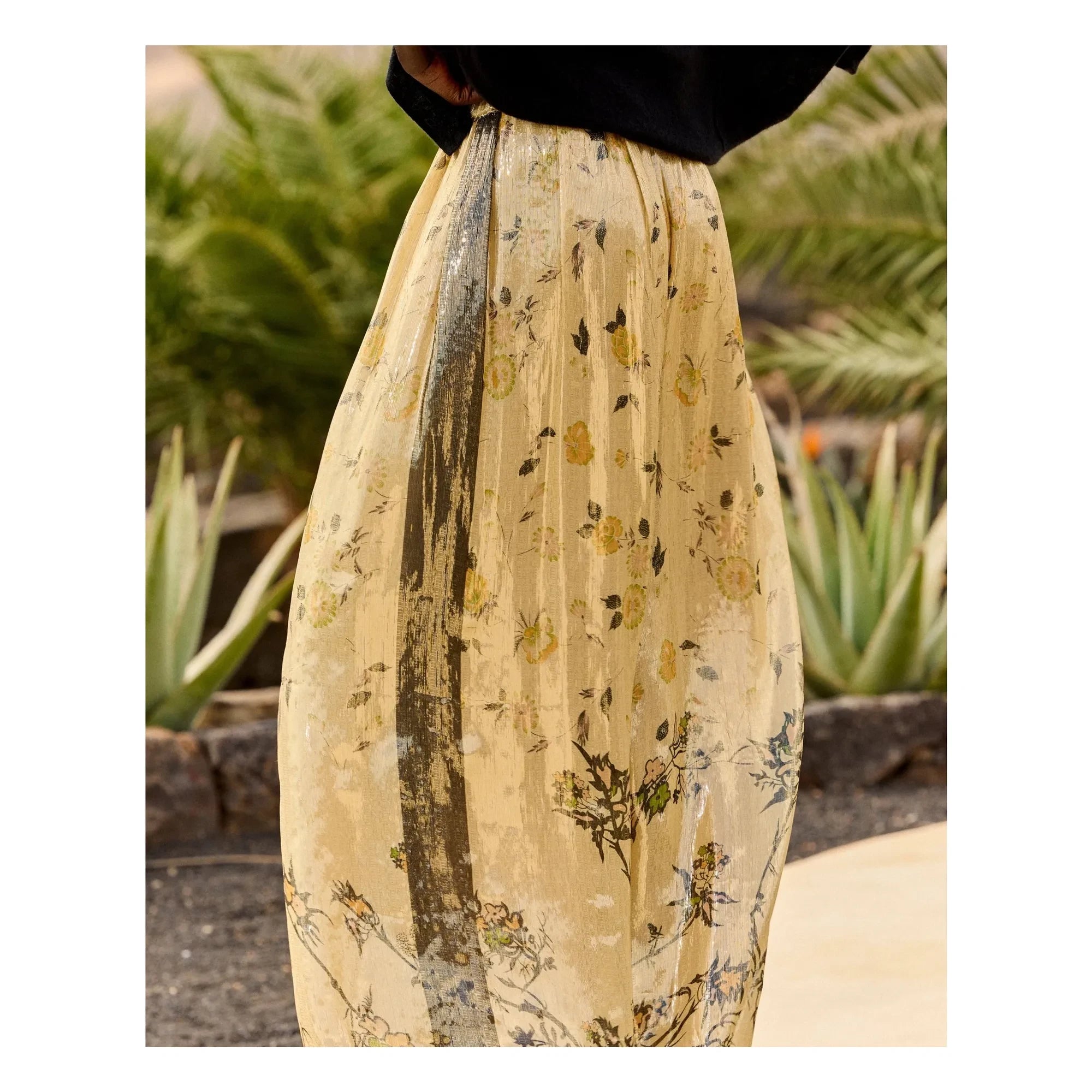 Mes Demoiselles - Juliette Hose aus Seide mit Metallic-Effekt | Gold