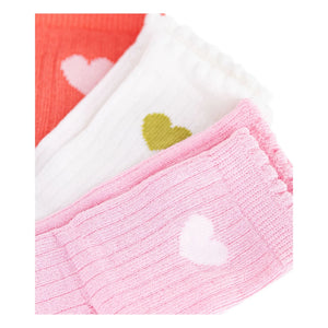 Petit Bateau - 3er-Pack Rippstrick-Socken | Rosa