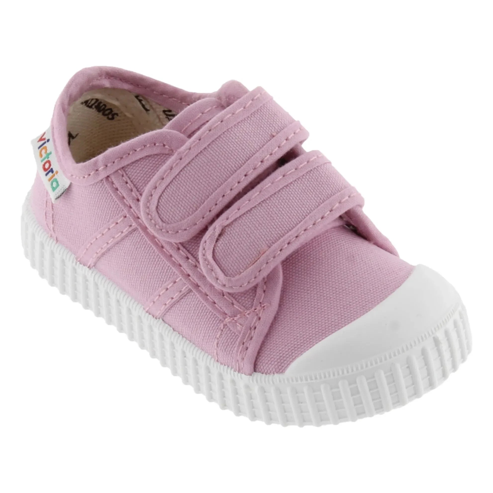 Victoria - Tiras Lona Scratch Sneakers | Pudra pembe