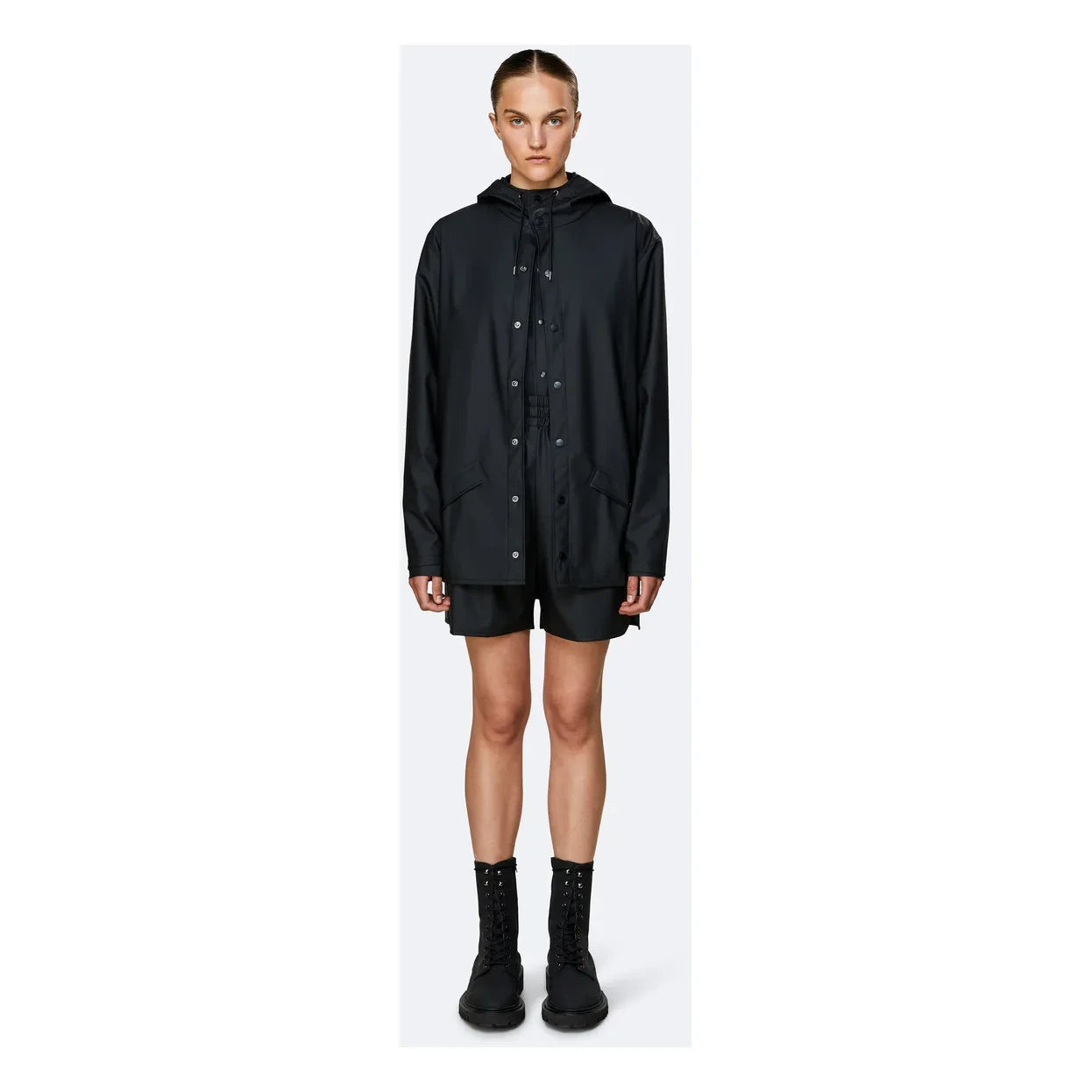 Rains - Unisex wasserdichter Waxcoat | Schwarz