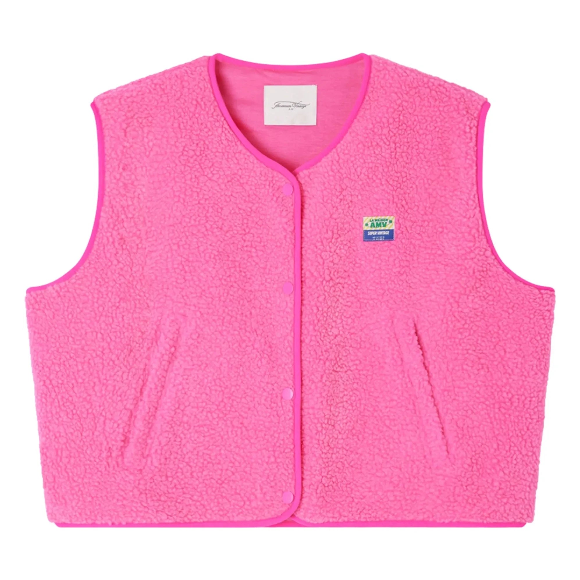 American Vintage - Hoktown Kolsuz Yelek | Floresan Pembe