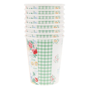 Meri Meri - Patchwork Bardaklar - 8'li Set