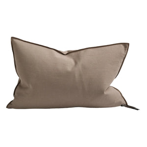 Maison de Vacances - Upcycled Mixed Canvas Pillow | Dusty Pink
