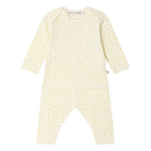 Bonpoint - Timi Polka Organic Cotton T-Shirt and Leggings Set | Ecru