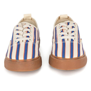 Bobo Choses - Gestreifte Schnürsneaker | Blau
