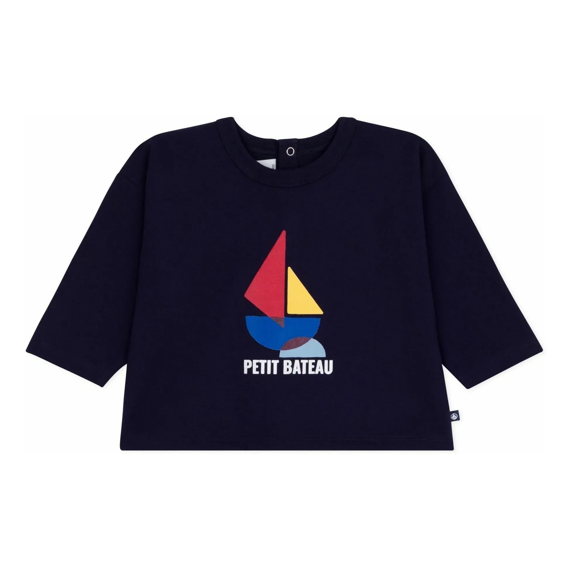Petit Bateau - Bateau T-Shirt aus Bio-Baumwolle | Marineblau