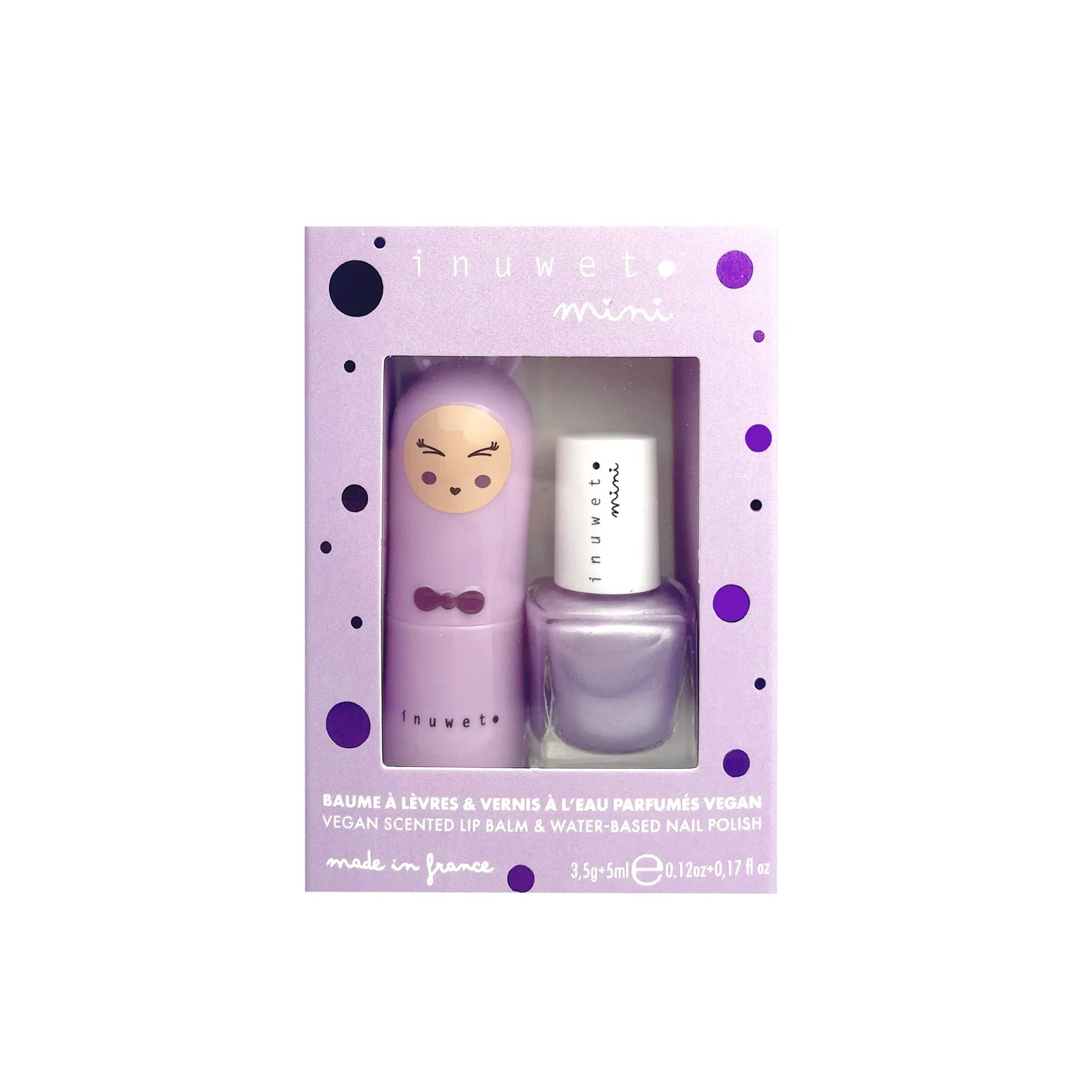 Inuwet - Mat Oje ve Dudak Balmı İkili Set | Mauve