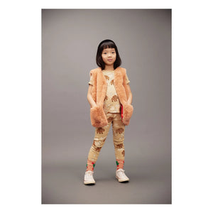 Mini Rodini - Mammoth Organik Pamuklu Body ve Tayt Seti | Bej