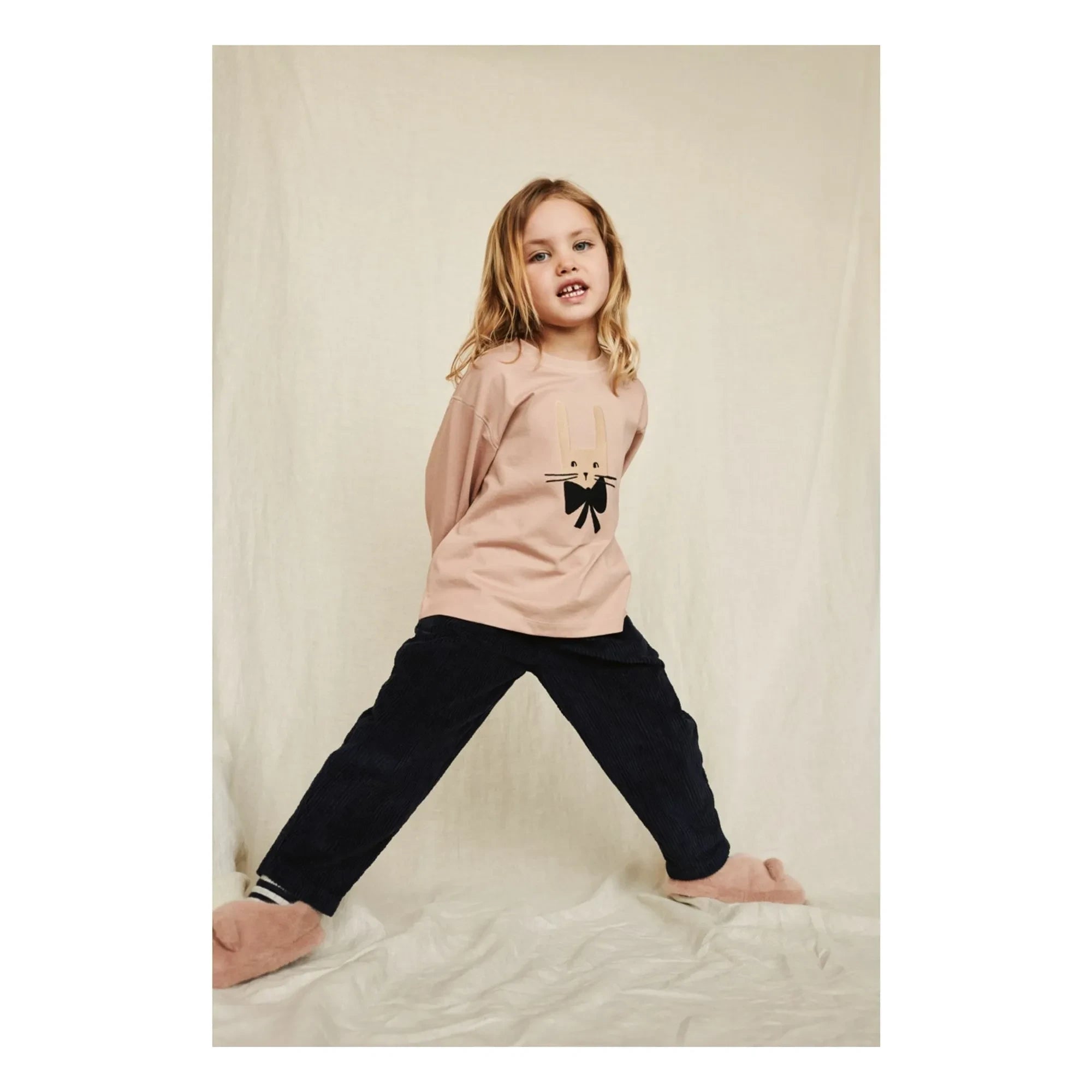 Liewood - Apia Rabbit Organic Cotton T-Shirt | Pink