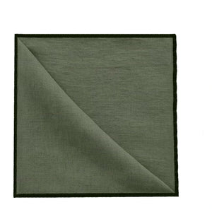 Communauté de biens - Washed Linen Napkin - 4-piece Set | Khaki