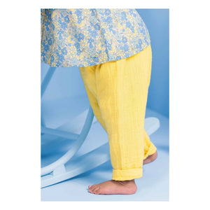 Bonton - Laos Pamuk Gazlı Pantolon | Sarı