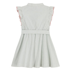 Petit Bateau - Blotilde organik pamuk poplin elbise | Beyaz