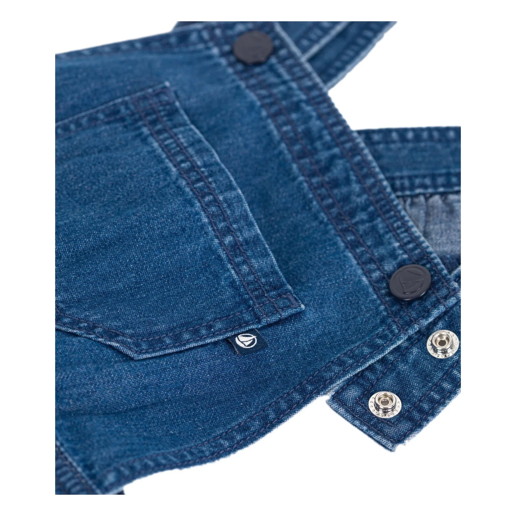 Petit Bateau - Organic Cotton Denim Overalls | Denim Blue