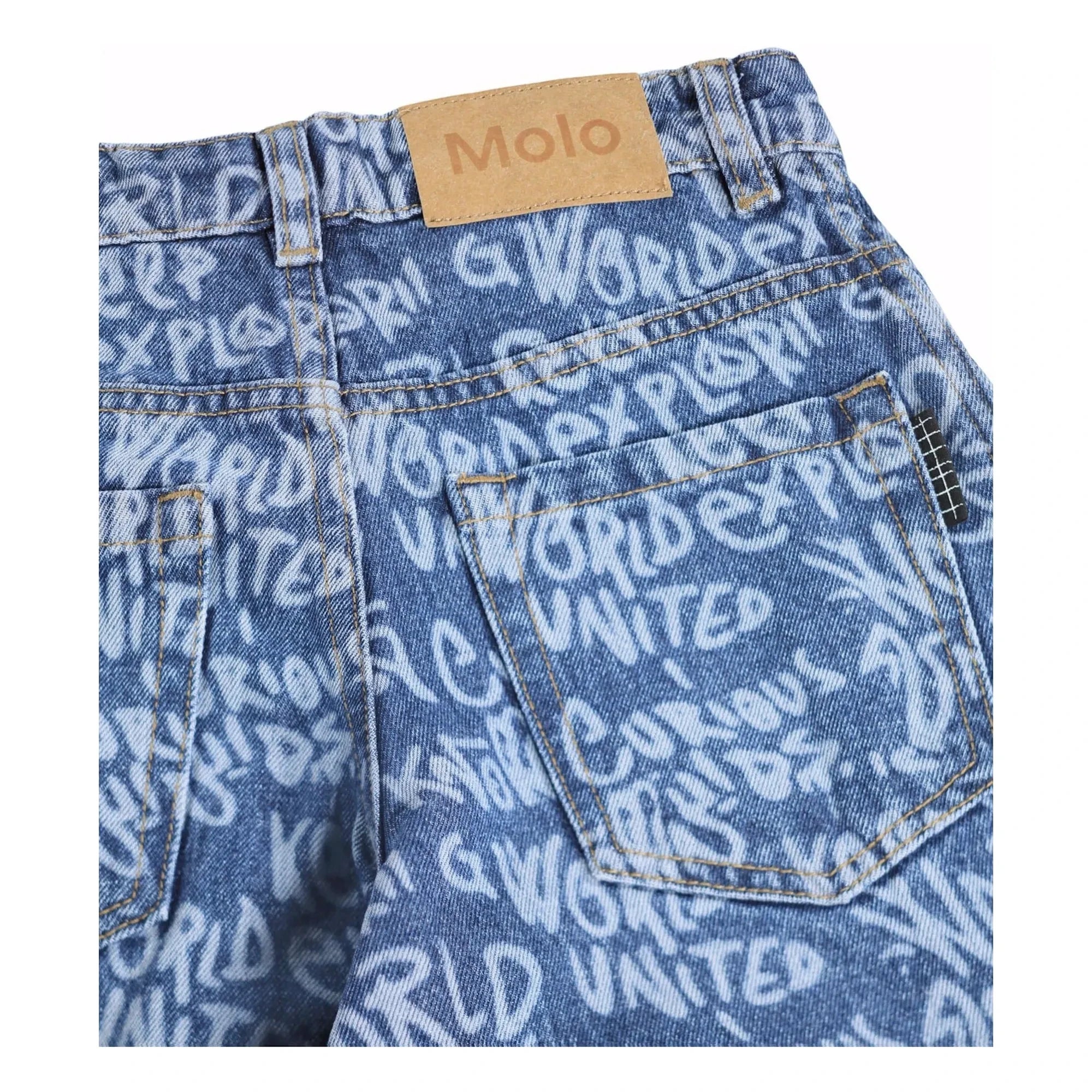 Molo - Aiden Organik Pamuk Graffiti Jean | Mavi