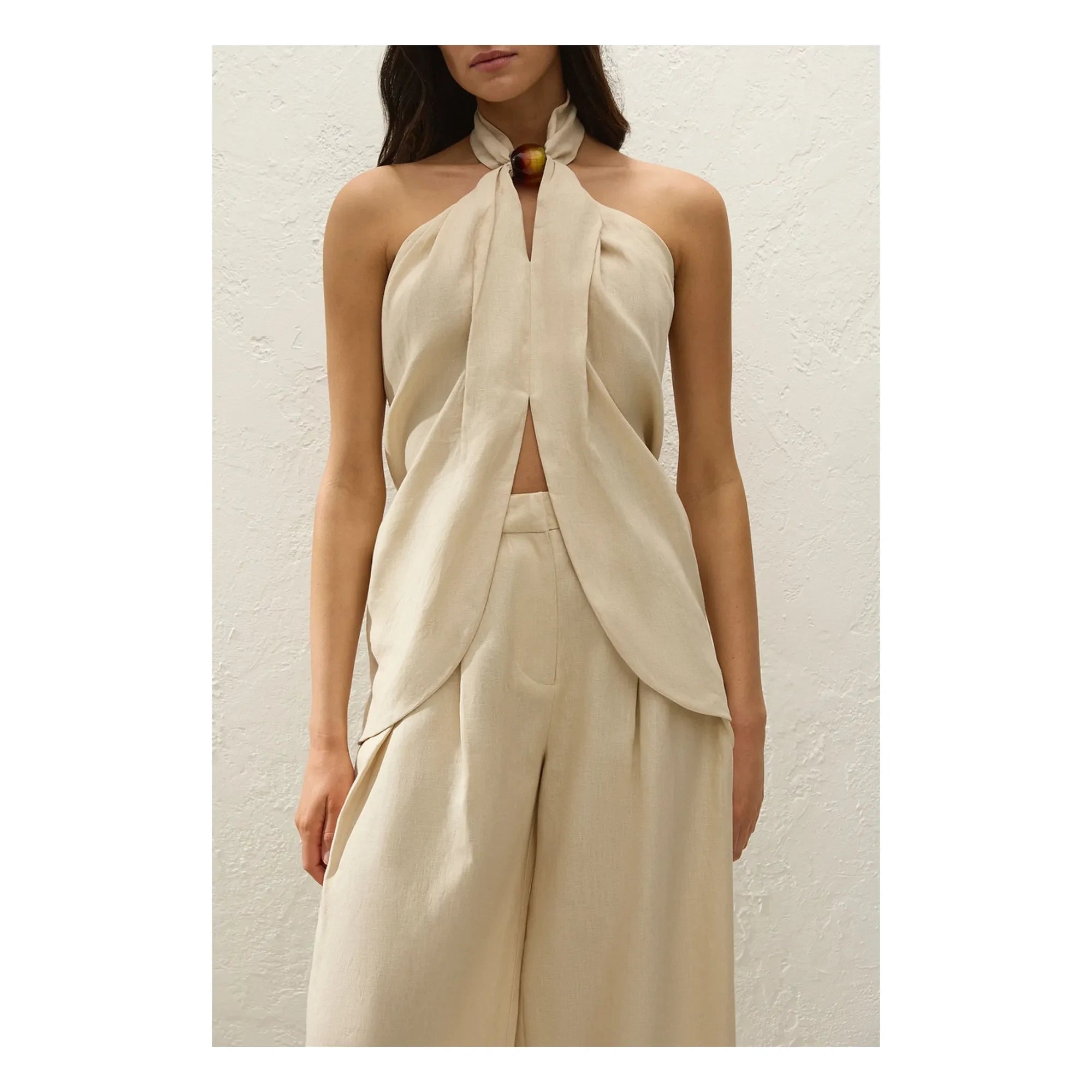 Faithfull the Brand - Biba Linen Top | Panna Cotta