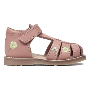 Petit Nord - Sandalen mit Blumenstickerei - Uniqua Kollektion | Puderrosa