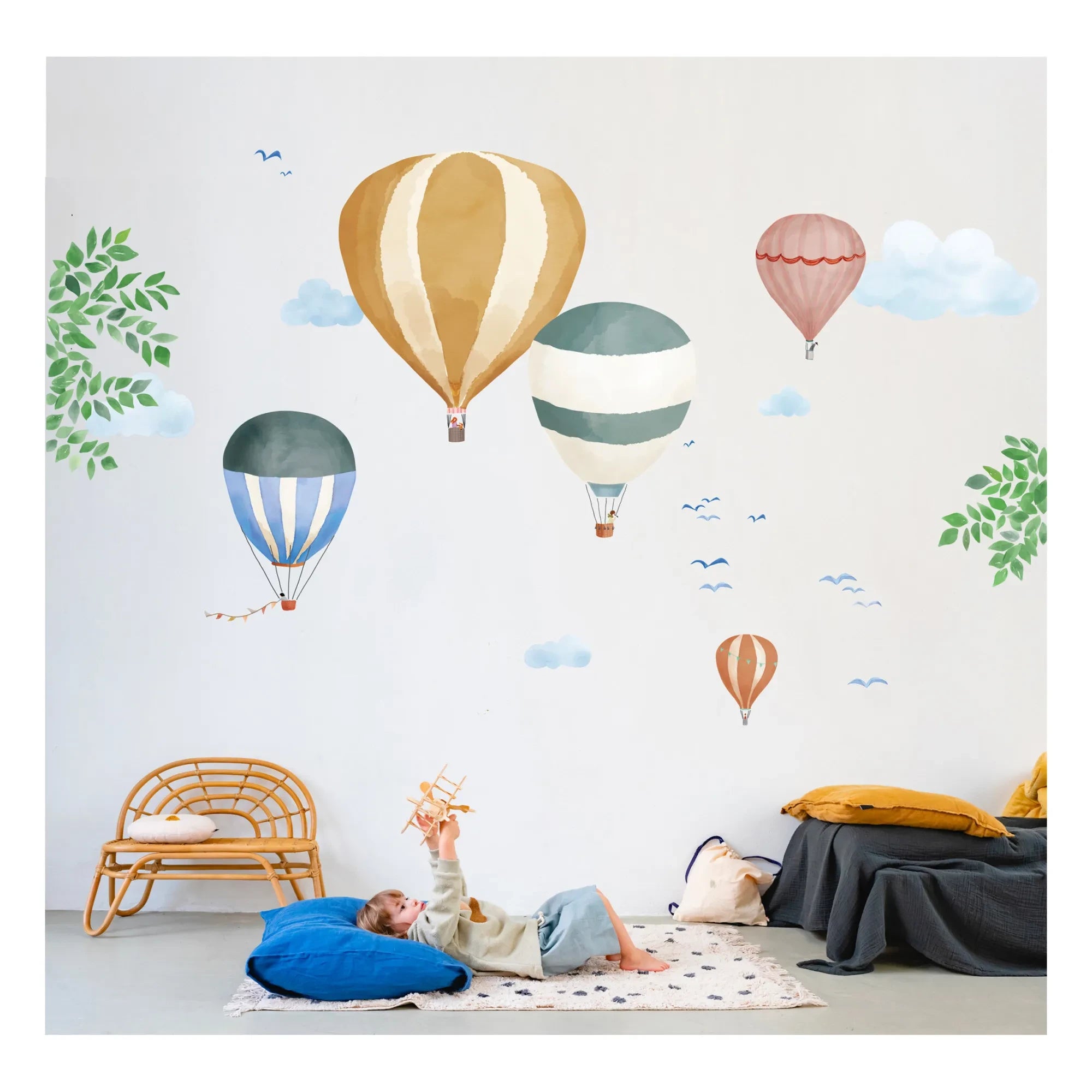 MIMI'lou - Watercolor Hot Air Balloon Sticker