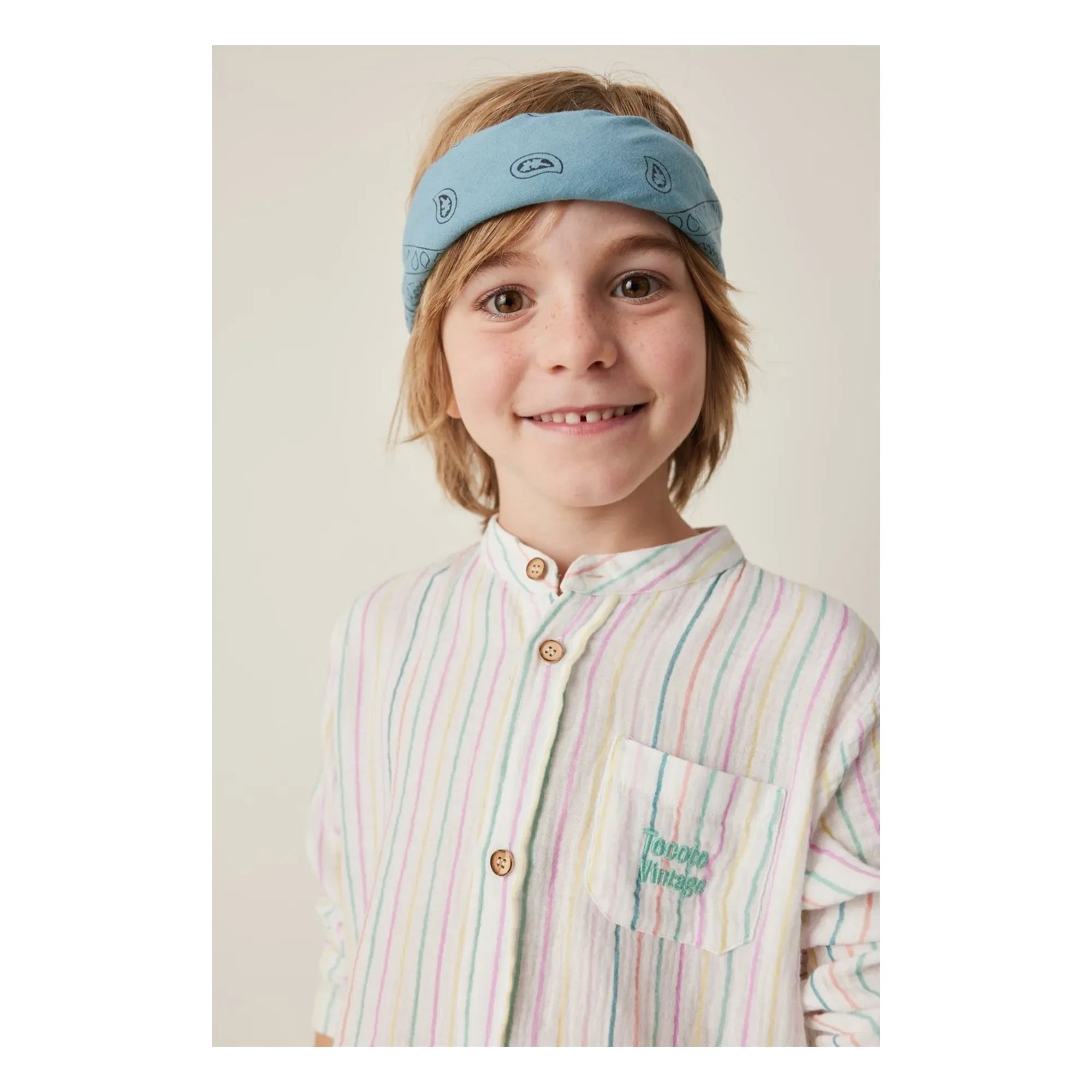 Tocoto Vintage - Baby Striped Shirt | White