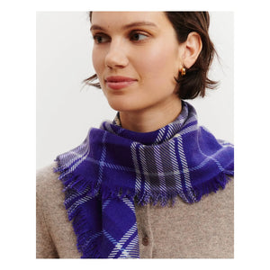 Bompard - Swann Tartan Kaschmir Mini-Halstuch | Violett