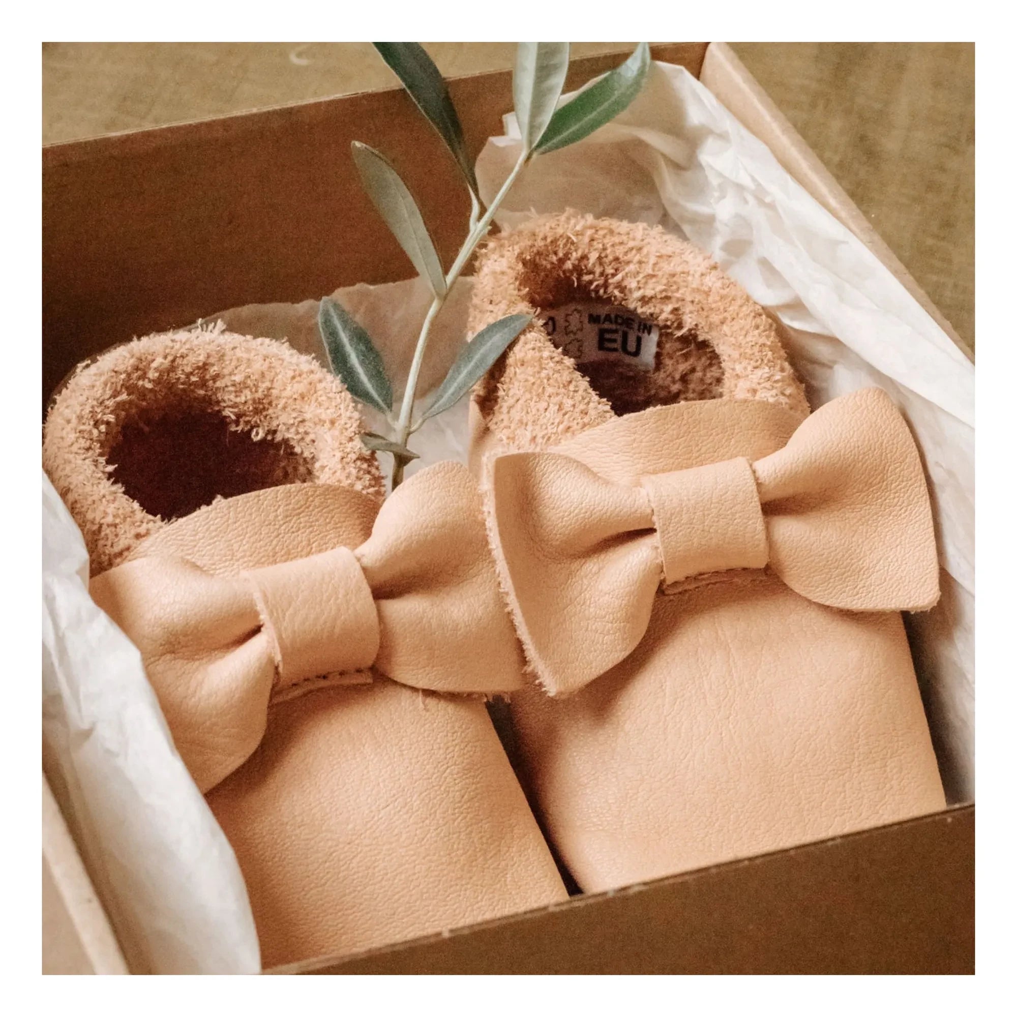 Baobaby – Geknotete Hausschuhe | Beige Rosa