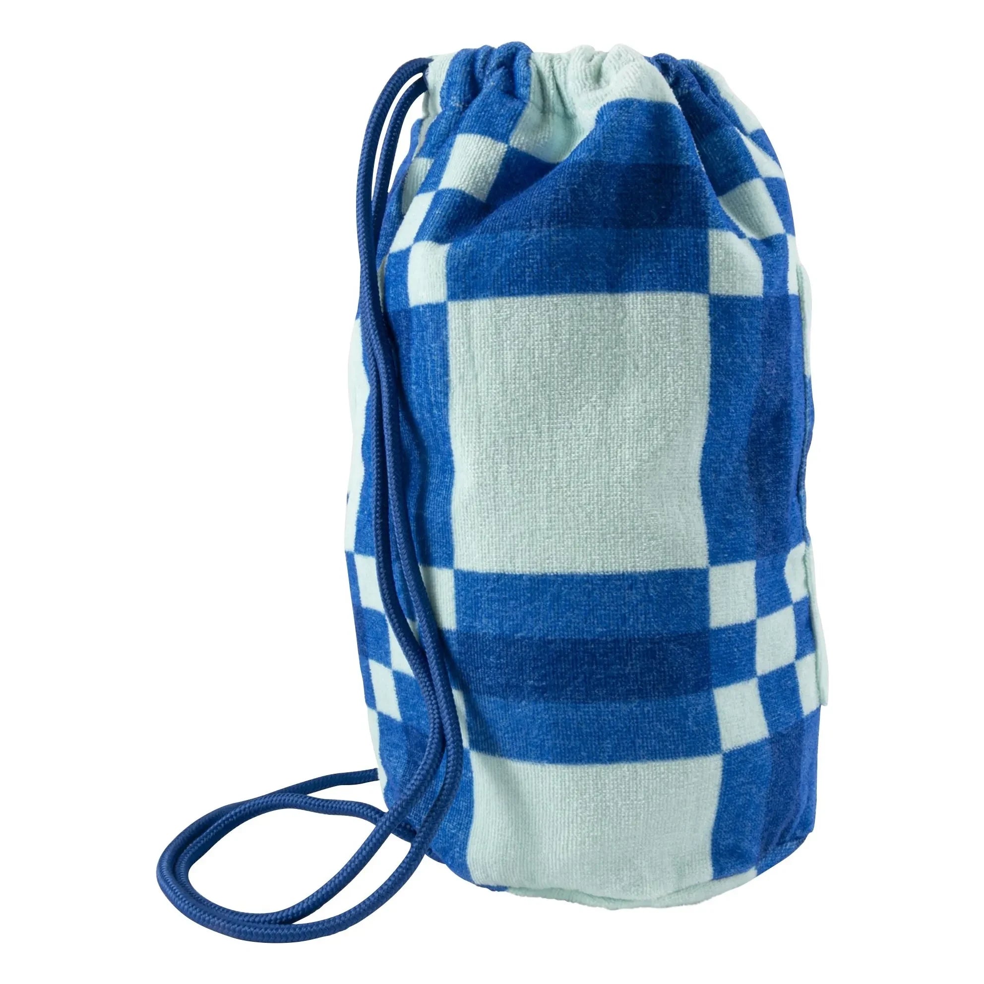 Jera Mini - Frottee-Rucksack mit Taschen | Blau