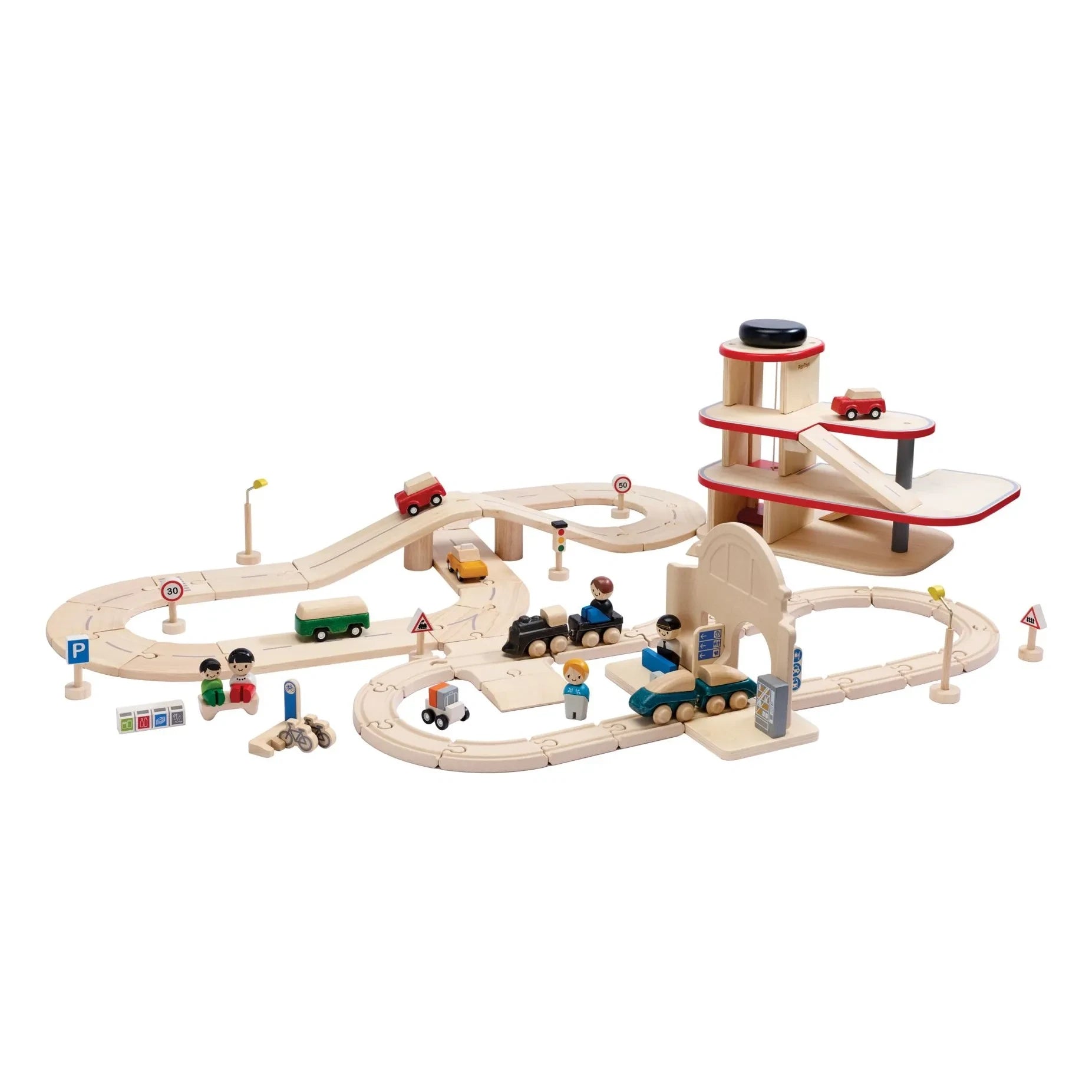 Plan Toys - Plan'City - Tren ve Yol Pistler