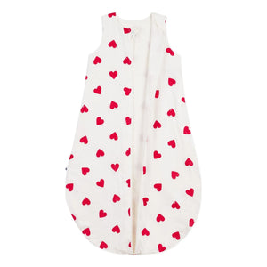 Petit Bateau - Cotton Gown with Hearts | White