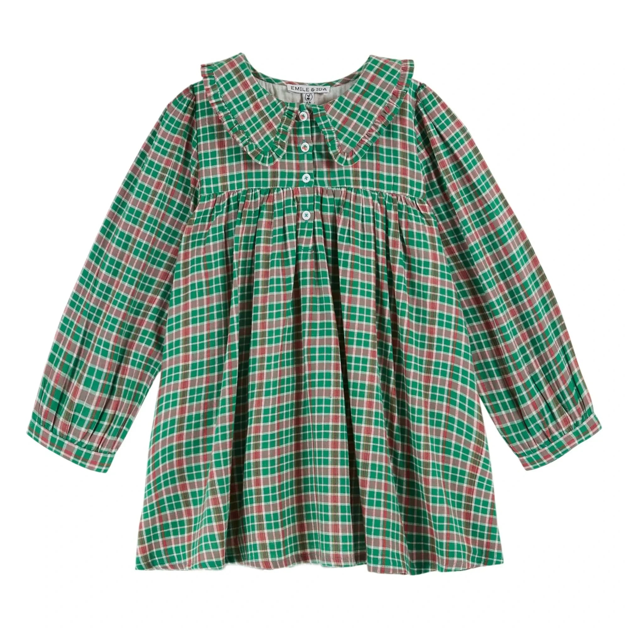 Emile et Ida - Kleid Carreaux | Grün
