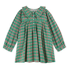 Emile et Ida - Kleid Carreaux | Grün