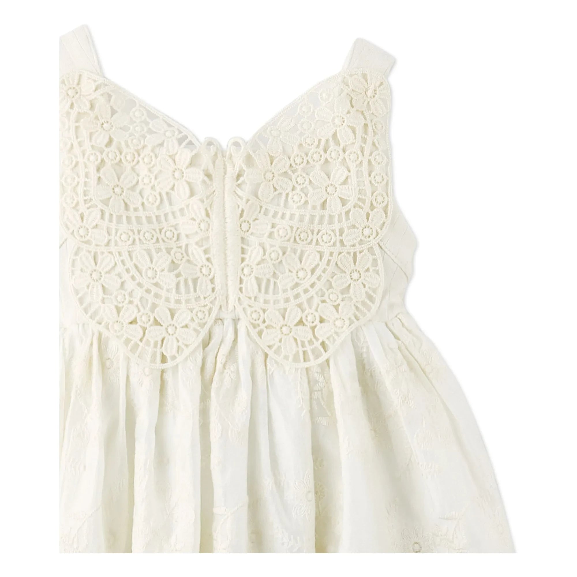 Gingersnaps - Gabrielle Embroidered Dress | White