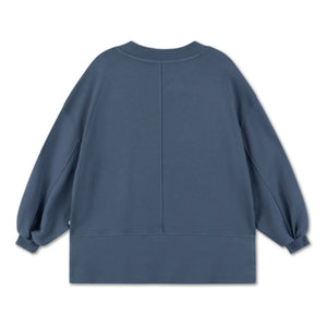 Repose AMS - Box-shaped Organic Cotton Sweatshirt | Charcoal Gray