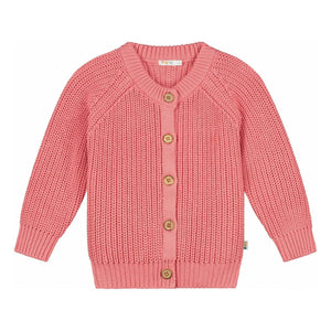Yuki - Organik Pamuk Raglan Hırka | Blush