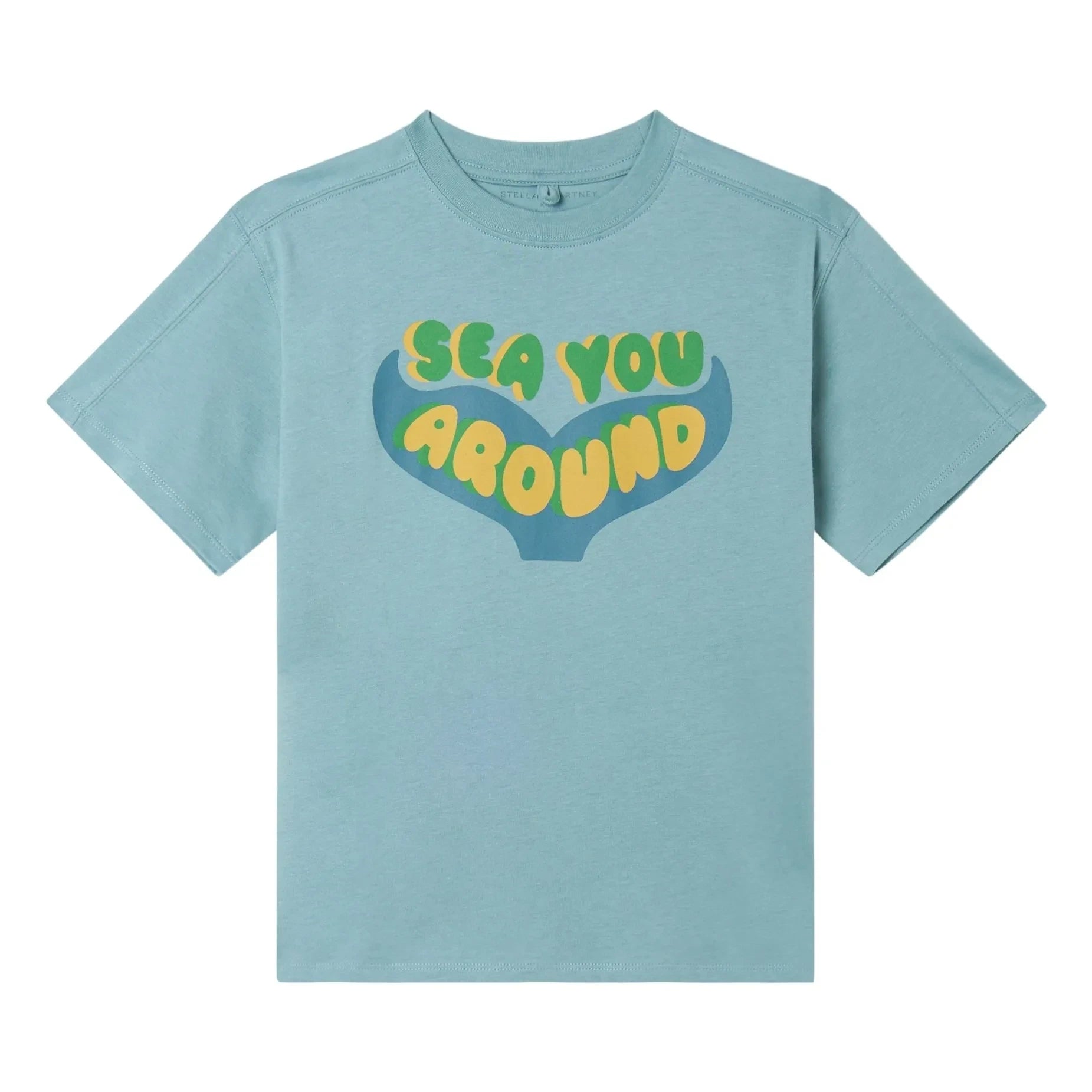 Stella McCartney Kids - See You Around Tişört | Turkuaz