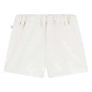 Petit Bateau - Organik pamuklu twill şort | Beyaz