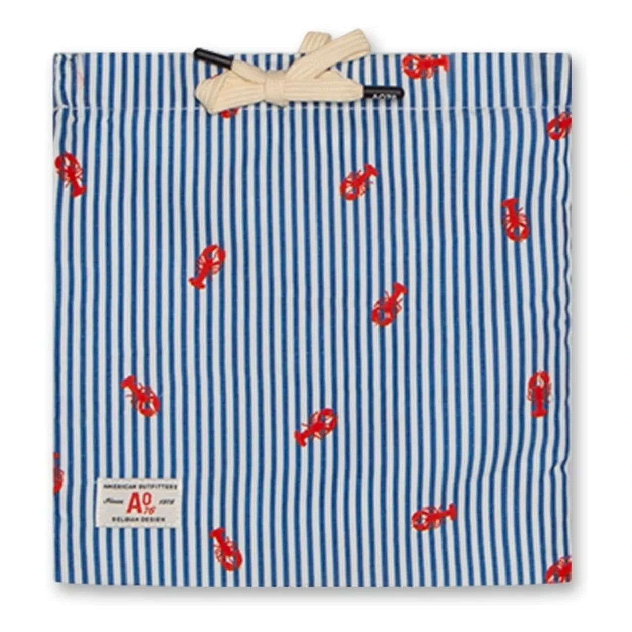 AO76 - Toni Lobster Gestreifte Badeshorts | Blau